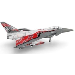 Herpa Austrian Air Force Eurofighter Typhoon Miniatuurvliegtuig - Monitoring Squadron, Zeltweg ""Austrian Tigers"", schaal 1:200, verzamelstuk, model zonder sokkel, metaal