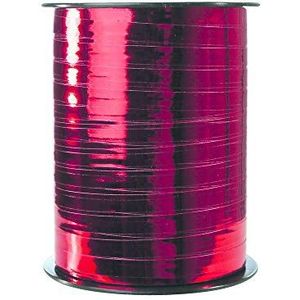Clairefontaine 602006C – een spoel metallic bolduc lint – 250 m x 7 mm – rood – decoratief cadeau lint, doe-het-zelf, geschenkverpakking