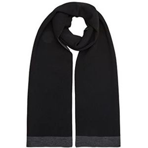 s.Oliver sjaal voor heren, zwart/grijs