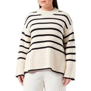 ONLY Onlsia Ls Loose Oneck Knt Gebreide damestrui (1 stuk), Berk