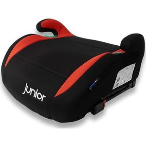 PETEX Autostoelverhoger met Isofix Max Plus, i-Size ECE R129, 7-12 jaar, voor een lengte van 125 tot 150 cm, rood