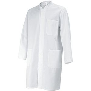 BP 1654-130-21-Sn uniseks mantel met opstaande kraag 205 g/m² wit