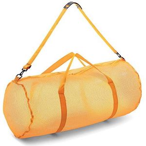 Champion Sports Sporttas van netstof, goudkleurig, 38 x 91 cm, Geel., 15"" x 36"", MD45YL