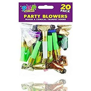 XEN LABS Blowouts Muziek, 20 stuks, Blower Blow Outs New Year Party geluiden, uitslagen, accessoires voor feestjes (kleur Azar)