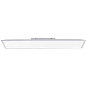 LeuchtenDirekt 14753-21 LED plat plafondpaneel 16W/3000K IP20 119,5 x 29,5 cm zilver