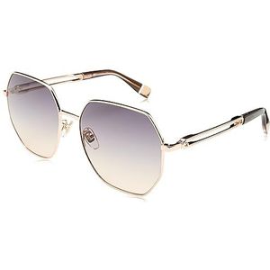 Furla Lunettes Femme, Cuivre doré brillant, 58