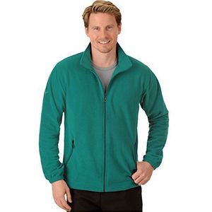 Trigema Fleece jas voor heren, Groen (zeegras 0