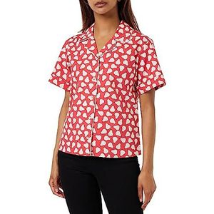 United Colors of Benetton Chemise Femme, Rouge À Motif 74 A, L