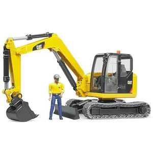 CAT Mini Graafmachine met Werker van Bruder