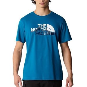 The North Face M S/S Mountain Line Tee T-shirt voor heren, Adriatic Blue