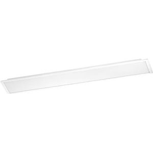 EGLO Salobrena LED-paneel, rechthoekige plafondlamp, opbouwlamp voor kantoor, hal en keuken, kunststof en wit metaal, neutraal wit, 120 x 30 cm