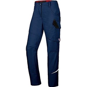 BP 1981-570-110 werkbroek voor dames, slim silhouet, stretchstof, elastische tailleband, 65% polyester, 35% katoen, normale pasvorm, maat: 36n, kleur: nachtblauw