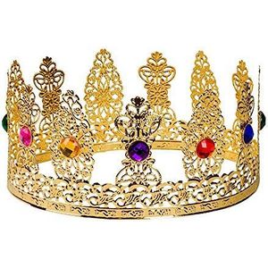 Boland Koningin kroon met kunstmatige edelstenen voor volwassenen