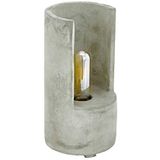 EGLO Tafellamp Lynton, 1-lichts tafellamp vintage, industrieel, retro, bedlampje van beton in grijs, lamp met schakelaar, E27-fitting, H 27 cm
