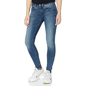 G-STAR RAW Lynn Mid Waist Super Skinny Jeans voor dames, blauw (Faded Blue 9136-a889), 33W / 30L