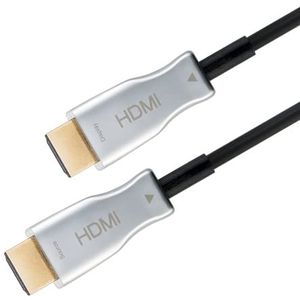 Goobay 65573 - Câble optique hybride/câble HDMI optique/câble haute vitesse avec Ethernet et AOC / 100 m