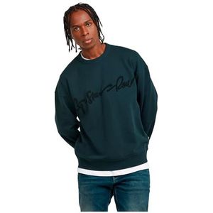 G-Star RAW G-Script Loose r, Chenille sweatshirt, blauw (Legion Blue D25134-d257-862), M, Blauw (Legion Blue D25134-d257-862), M