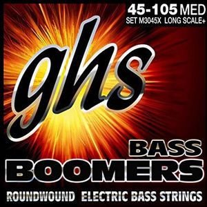 GHS ML3045X snaren voor e-bas, lang, medium licht, 4 stuks