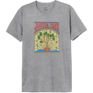National Park T- Shirt Homme, Gris Melange, L