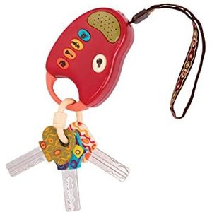 B Toys FunKeys sleutelhanger, grappige sleutelhanger, autosleutel en afstandsbediening met licht en geluid, voor kinderen vanaf 10 maanden