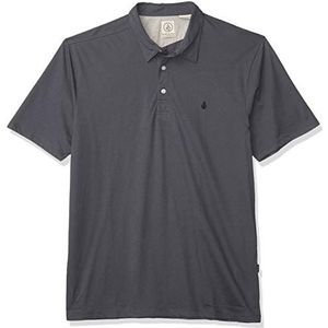 Volcom Banger Poloshirt voor heren, houtskool, S, Houtskool