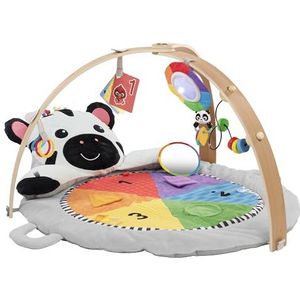 Baby Einstein Zen's Activity Milestones Sportspeelgoed van pluche met houten stang, voor baby's en peuters, 0-12 maanden, machinewasbaar