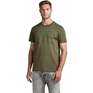 G-STAR RAW T-shirt Applique Multi Technique Homme, Vert (Shadow Olive D22803-336-b230), XXL