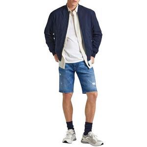 Pepe Jeans Short fuselé pour homme, Bleu (Denim-rh7), 33W