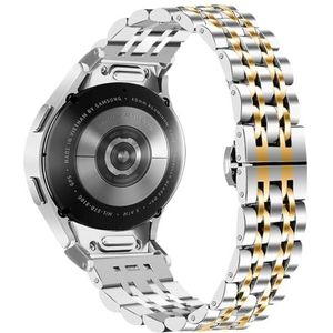 Miimall Metalen armband voor Samsung Galaxy Watch 7 & Watch FE (2024), roestvrijstalen armband voor Galaxy Watch 6/5/4, eenvoudig te installeren, reservearmband voor horloge 6 Classic/5 Pro/4