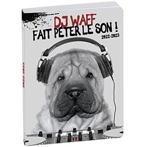 Exacompta - 184453E- Agenda journalier Forum Funny Pets - Couverture cartonnée imprimée et rembordée - 12 cm x 17 cm - Août 2022 à juillet 2023 - motif Chien