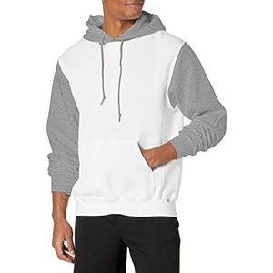 Russell Athletic Dri-Power fleece capuchontrui voor heren, wit/Oxford