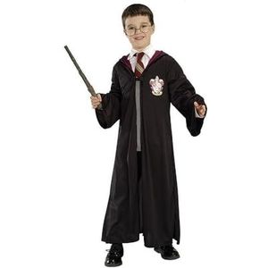 Rubie's Harry Potter Gryffindor-jurk, toverstaf en bril voor kinderen, maat M/L H-5378, zwart