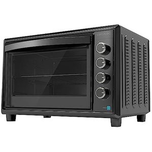Cecotec Tafelconvectie oven met roterende Rustidor 60 liter Bake & Toast 6090 Black Gyro. 2200 W, binnenlicht, 12 functies, temperatuur tot 230 °, dubbele beglazing deur
