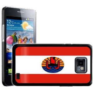 Fancy A Snuggle Beschermhoes voor Samsung Galaxy S2 i9100, motief vlag Polynesië
