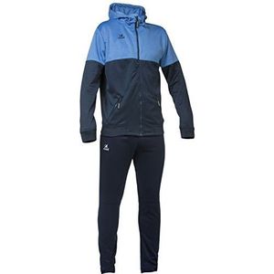 Asioka 183-189/17 trainingspak met capuchon voor heren, marineblauw/koningsblauw, L