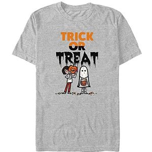 Netflix Unisex Stranger Things-Trick Gold Treat Organic, Melange Grey, XXL, Melange Grey