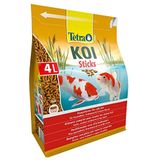 Tetra Pond Koi – premium complete voeding voor koi-karpers – natuurlijke kleuractivator – verrijkt met sporenelementen, essentiële vitaminen, carotenoïden – zeer verteerbaar – 4 l