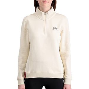 ALPHA INDUSTRIES Trui met halve rits Sl Wmn trainingspak voor dames, Jet Stream wit