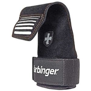 Harbinger Lifting Grips Hefband voor polsbeschermers, gewichtheffen, krachttraining, zwart