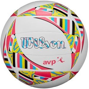 WILSON AVP Movement Volleybal, officiële maat, wit/roze/geel