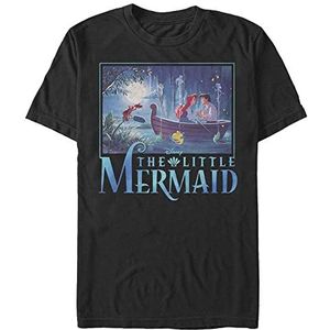 Disney The Little Mermaid Title Organic T-shirt met korte mouwen, zwart, M, SCHWARZ