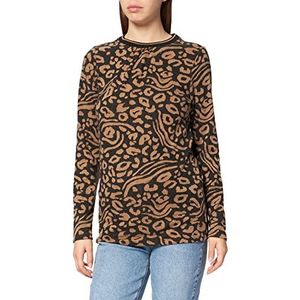 SUPERMOM Pullover Ls AOP Luipaard Dames Trui, Toasted Coconut P867
