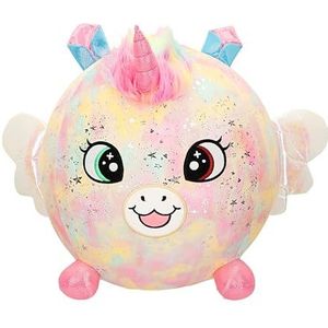ColorBaby Biggies - Enorme pluche eenhoorn met staande luchtpomp, verrassingsspeelgoed, zachte bal, maat XXL, speeldieren, cadeau voor meisjes van 3 jaar