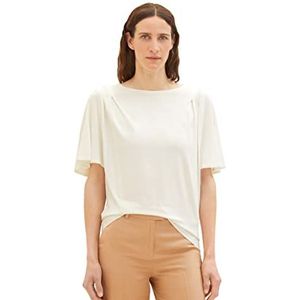 TOM TAILOR T-shirt à manches courtes pour femme, 10315 - Whisper White, S