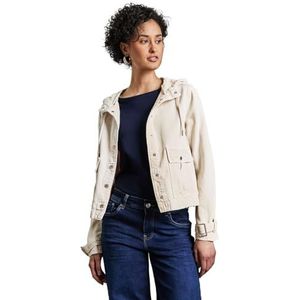 Street One A212501 Lichte jeansjas voor dames, Lichtbeige gewassen, 38