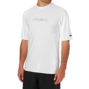 Oneill Rashguard UV-bescherming voor heren, korte mouwen, Wit