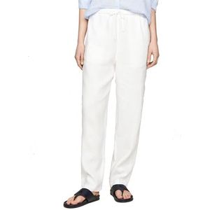 Tommy Hilfiger Pantalon tissé pour femme, Blanc (Th Optic White), 46