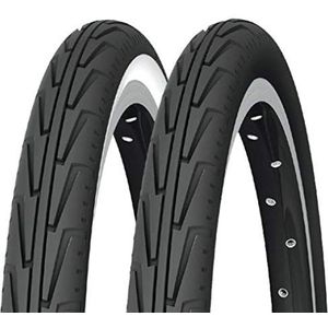 Michelin City J Comfort, Junior fietsband, stijve stang, zwart/wit, 450 A
