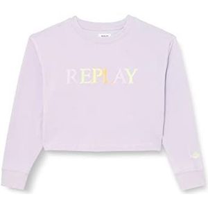 Replay Sweatshirt voor meisjes, 921 lavander, 12 jaar, 921 lavander