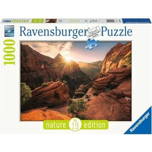 Zion Canyon USA Puzzel (1000 Stukjes, Nature Edition)